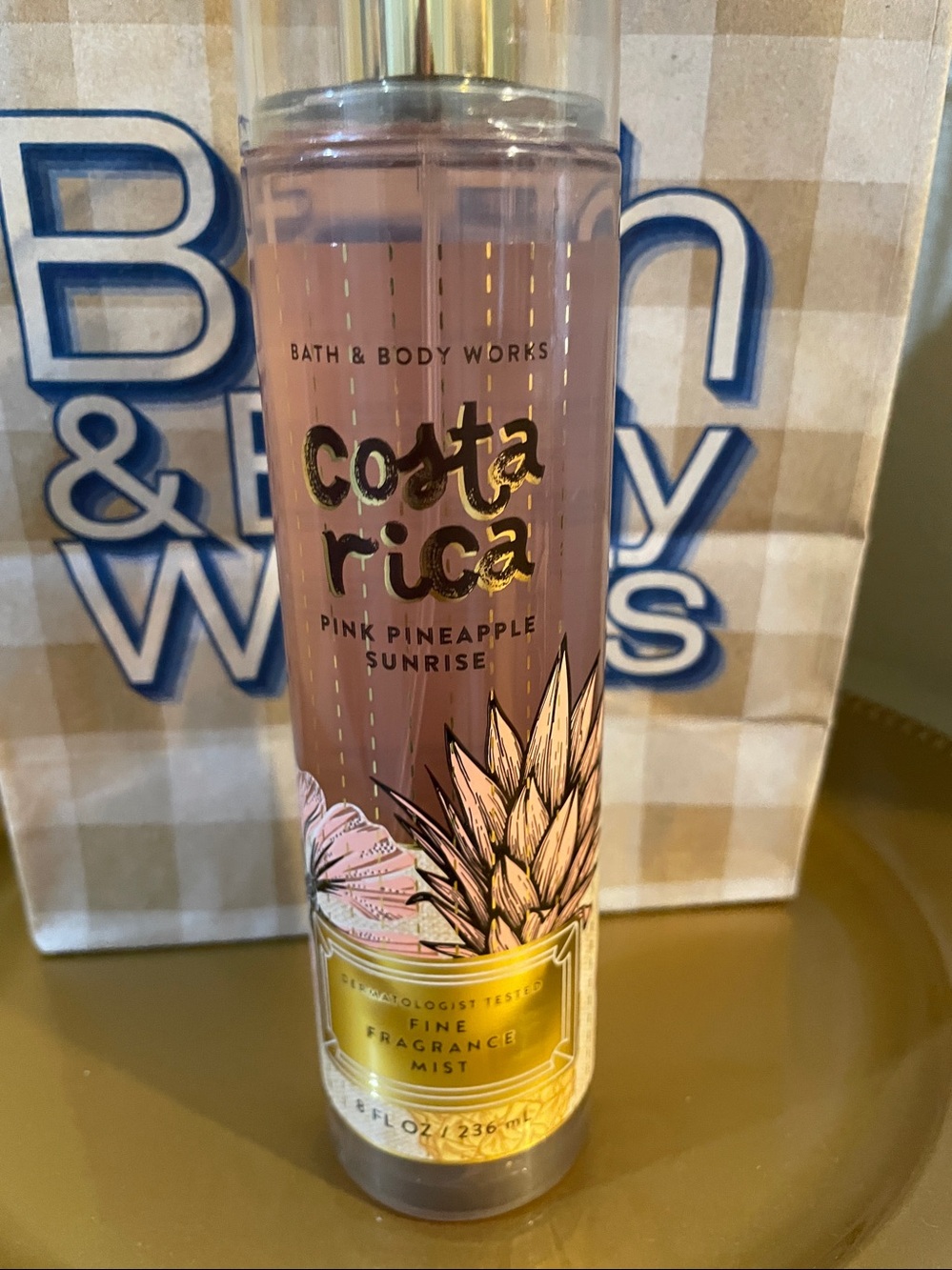 Bath & Body Works Costa Rica Pink Pineapple Sunrise Fragrance Mist-8 oz bottle - Picture 2 of 9